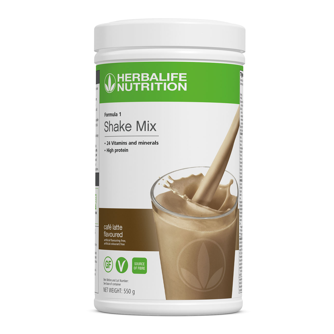 Formula 1 Shake Mix Café Latte Flavoured 550 g Herbalife Nutrition SA