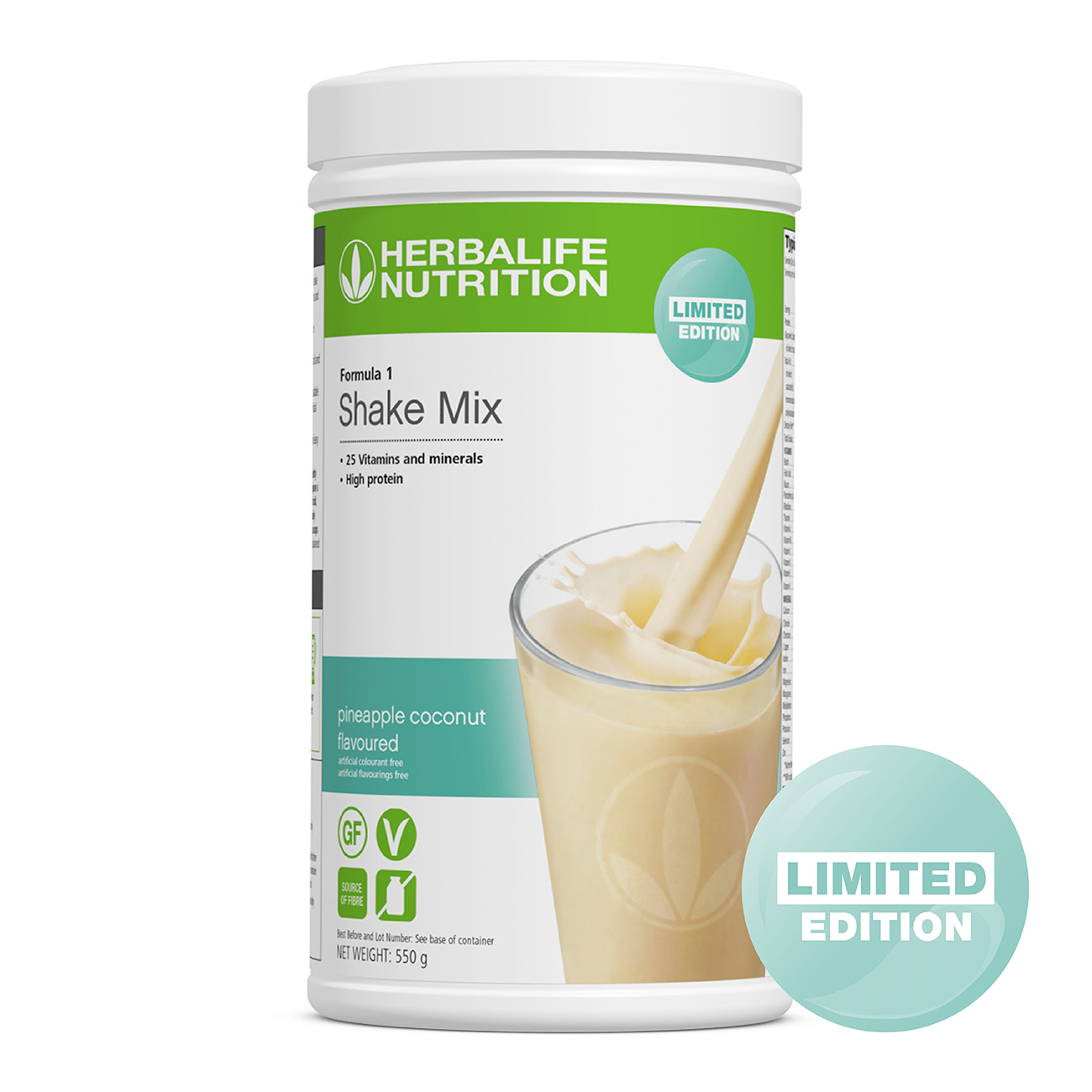 Formula 1 Shake Mix Pineapple Coconut Flavoured 550 g Herbalife